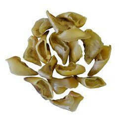 Dried lamb hooves for dogs, 20 pack, durable chew treats promoting dental health and satisfying chewing instincts.