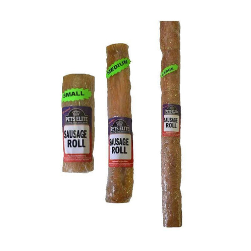 Pets Elite Natural Hide Sausage Rolls