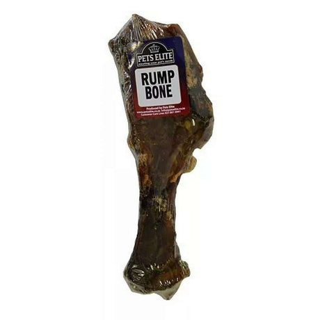 Pets Elite Smoked Rump Bone packed with flavor, ideal for high-protein, grain-free treats for dogs.