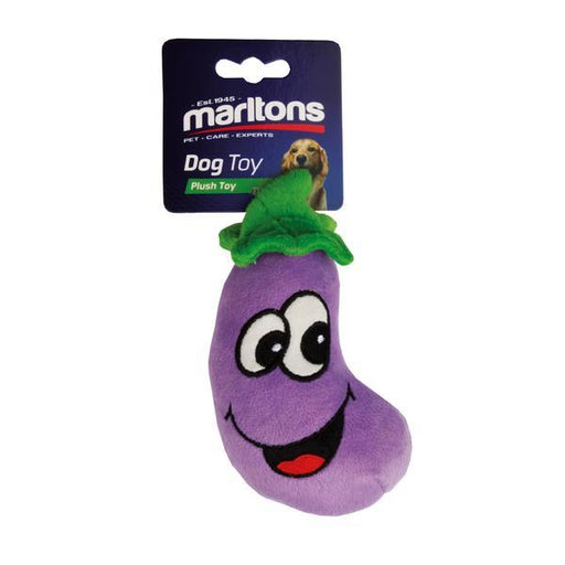 Marltons Plush Egg Plant Dog Toy