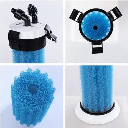 QZ-30 Pre Filter for canisters showcasing blue high-density biochemical cotton design for effective water filtration.