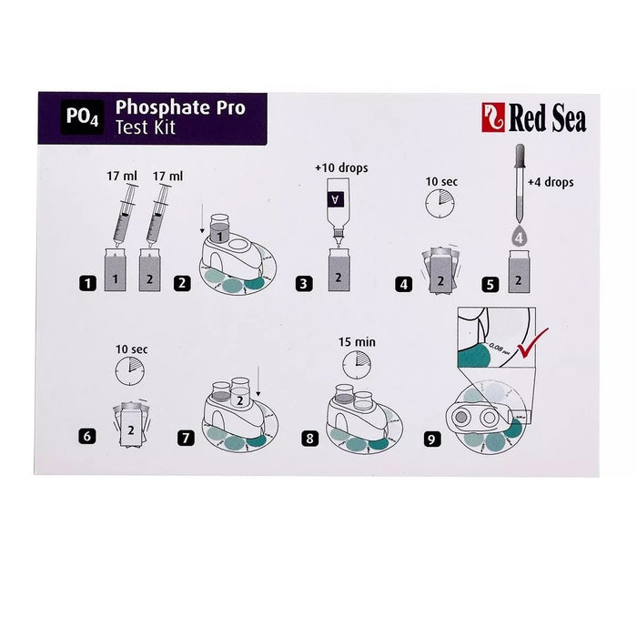 Red Sea Phosphate Pro (PO4) Test Kit - Buy Online - Jungle Aquatics