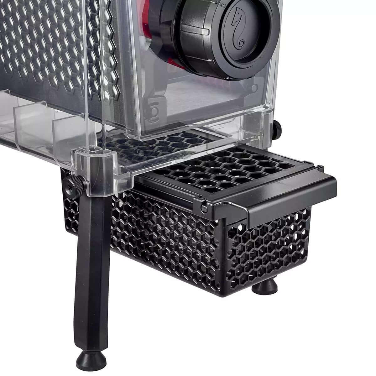 Red Sea ReefMat Fleece Roller Filter showing the lower collection tray for optimal filtration in saltwater aquariums.