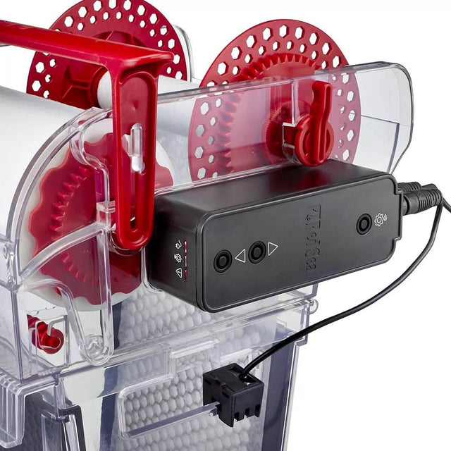 Red Sea ReefMat Fleece Roller Filter with control panel and fleece rollers for effective saltwater aquarium filtration.