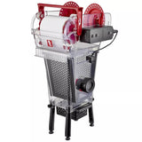 Red Sea ReefMat Fleece Roller Filter showcasing advanced filtration system for saltwater aquariums in transparent design.