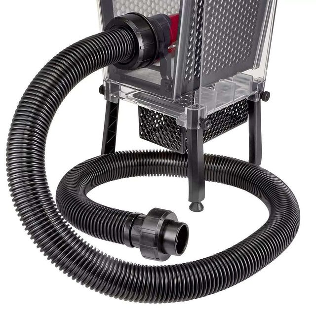 Close-up of Red Sea ReefMat Fleece Roller Filter with hose, showcasing its innovative filtration design for aquariums.