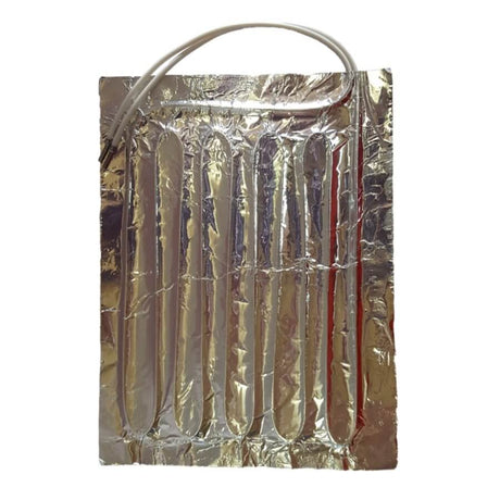 Reptile heating pad with multiple heating strips, designed for optimal warmth and comfort for reptiles.