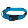 Rogz Classic Reflective Dog Collar in blue, featuring ergonomic buckle and D ring for ID tag attachment.