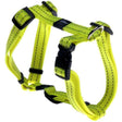 Rogz Classic Reflective Harness in bright yellow with adjustable straps and reflective stitching for nighttime safety.