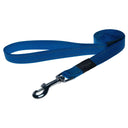 Rogz Classic Reflective Dog Lead in blue, featuring durable webbing and a strong clip for everyday use.