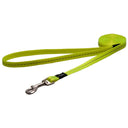 Rogz Classic Reflective Lead in bright yellow, featuring high-strength components and reflective stitching for visibility.