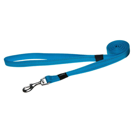Rogz Classic Reflective Lead in blue, featuring durable webbing and a strong clip for everyday pet use.