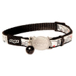 Rogz Reflecto Cat Collar featuring adjustable design, Safeloc Breakaway Clip, and safety bell for optimal kitten safety.