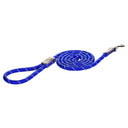 Rogz Rope Leads in blue with reflective stitching for enhanced visibility and durability during dog walks.