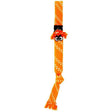 Rogz Scrubz Dog Toy in orange with playful fringe and crackling sound for engaging chew time.