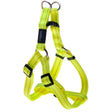 Rogz Step-In Reflective Harness in bright yellow, featuring adjustable straps and reflective stitching for safety.