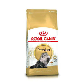 Royal Canin Persian Adult Cat Food 2kg bag designed for skin health in adult Persian cats over 12 months.