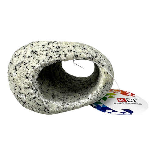 Sand Stone Aquarium Rock with Hole Ornament Medium