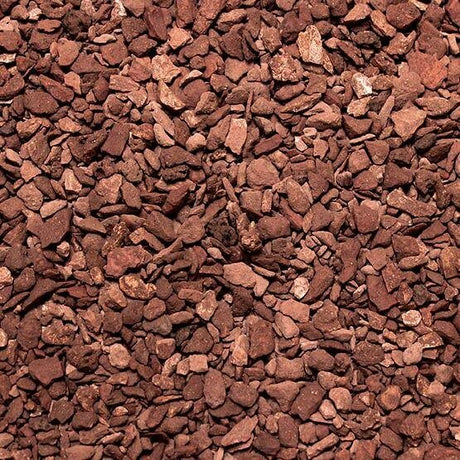 Close-up of Seachem Flourite Red Planted Substrate, a natural clay gravel for freshwater aquariums.