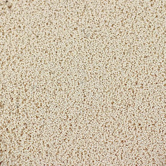 Close-up of Seachem Purigen, a premium synthetic adsorbent with high organic removal capacity and vast surface area.