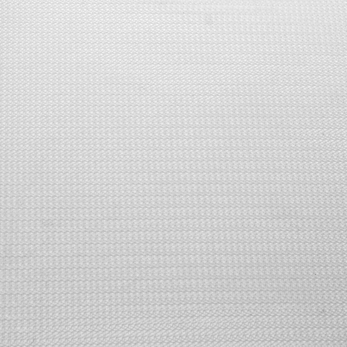 close-up of a textured white fabric surface with a subtle grid pattern