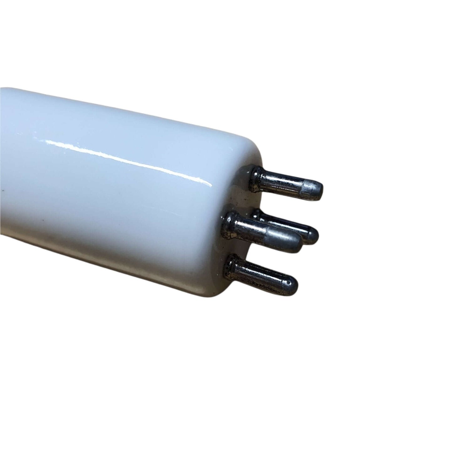 Close-up of SICCE Replacement UV Tube RIC-LAMP UVC 20W for Pond Filter, showcasing tube end with metal pins.