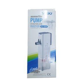 SOBO AQ-1000F multifunction internal filter for aquariums with pump, sponge filtration, and suitable for freshwater and saltwater.