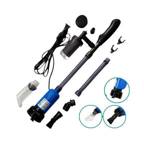 SOBO Multifunctional Aquarium Cleaner BO-058, electric vacuum with attachments for efficient aquarium cleaning.