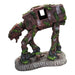 Star Wars Walker Aquarium Ornament featuring a moss-covered AT-AT design for an aquatic sci-fi decoration.