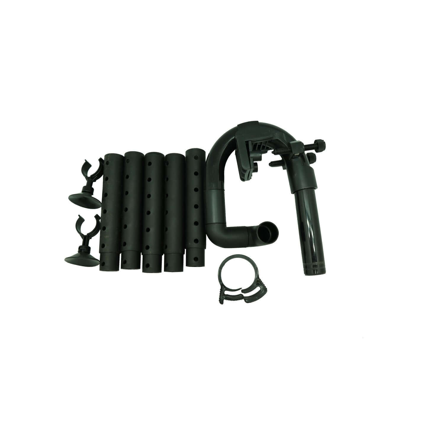 Sun Sun HW-304B Canister Filter accessories including hoses and clips for efficient water filtration in aquariums.