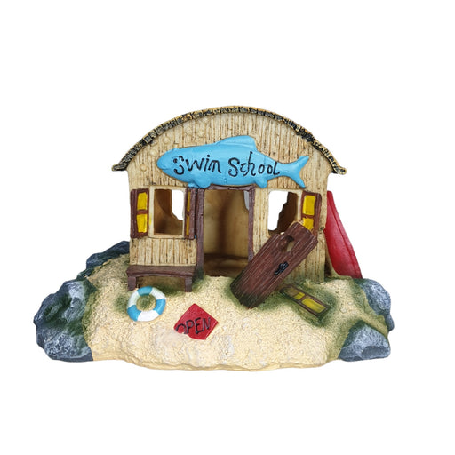 Swim School Shack Aquarium Ornament