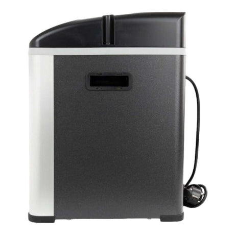 Teco TK Series Chiller side view showcasing modern design and R290 eco-friendly usage for marine and freshwater environments.