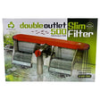 Top Aqua Slim Filters Hang on Back, double outlet design for 45-60cm tanks, efficient and easy maintenance aquarium filter.