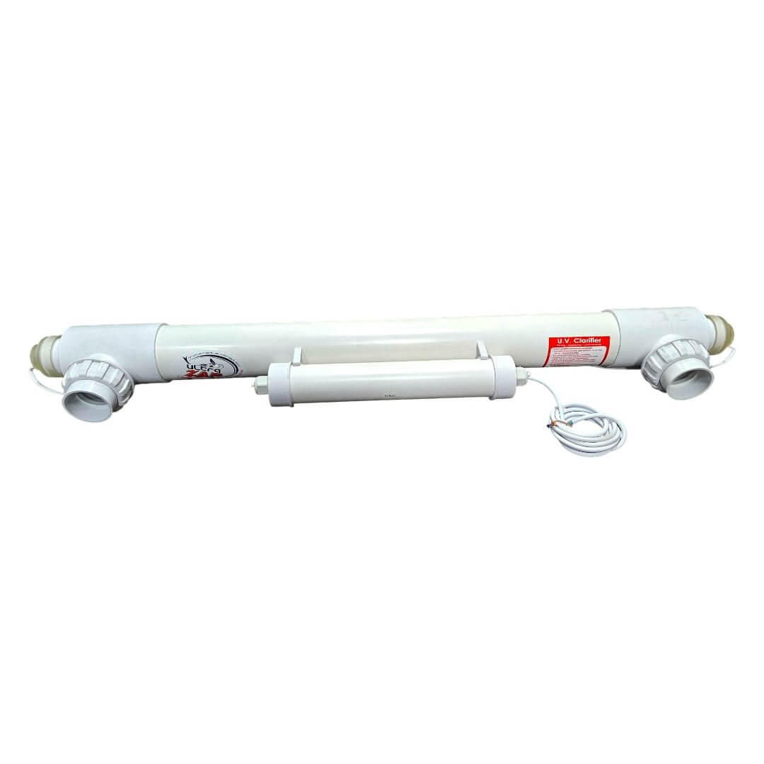 UltraZap 55w UV Clarifier Professional Marine Series with Quartz Sleeve for clear aquarium water treatment.