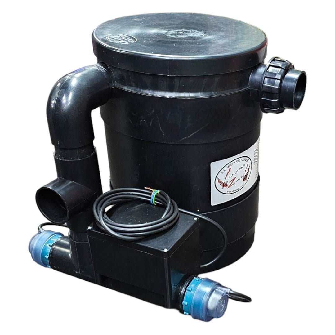 UltraZap Gravity Fed Pond Filter with UV, designed for superior pond filtration and water clarity.