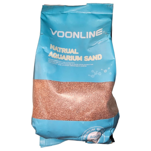 Voonline Natural Aquarium Sands 1kg bag, ideal for creating a safe aquatic environment for fish.