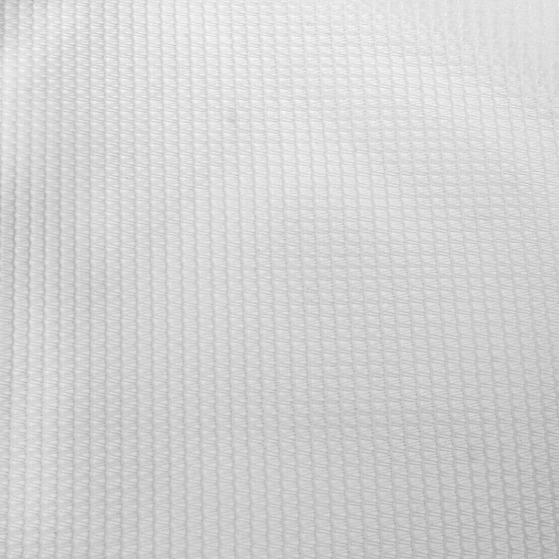 close-up of a textured white mesh fabric suitable for filtration applications.