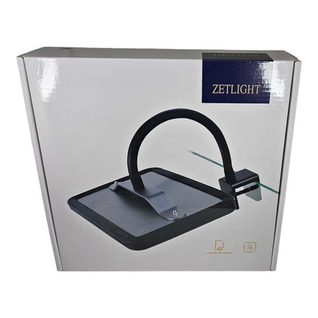 Zetlight E200 Algae Lights packaging showcasing sleek design and adjustable mount for saltwater aquariums.