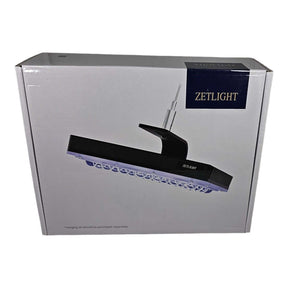 Zetlight E3 Series LED aquarium light packaging showcasing design and features for marine and freshwater use.
